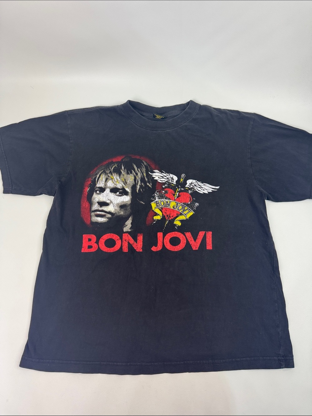 Bon Jovi Band World Tour tee Short Sleeve Graphic in Black 2007-08